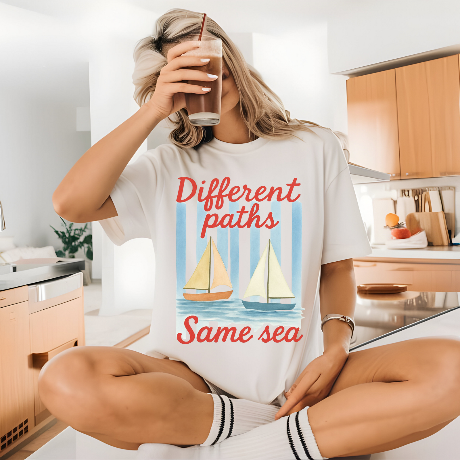 Different Paths Same Sea T-Shirt | Autism Acceptance Tee