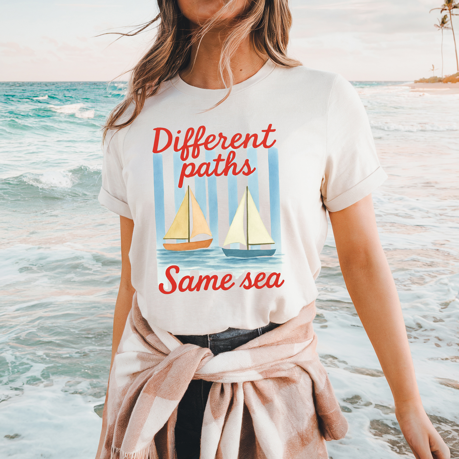 Different Paths Same Sea T-Shirt | Autism Acceptance Tee