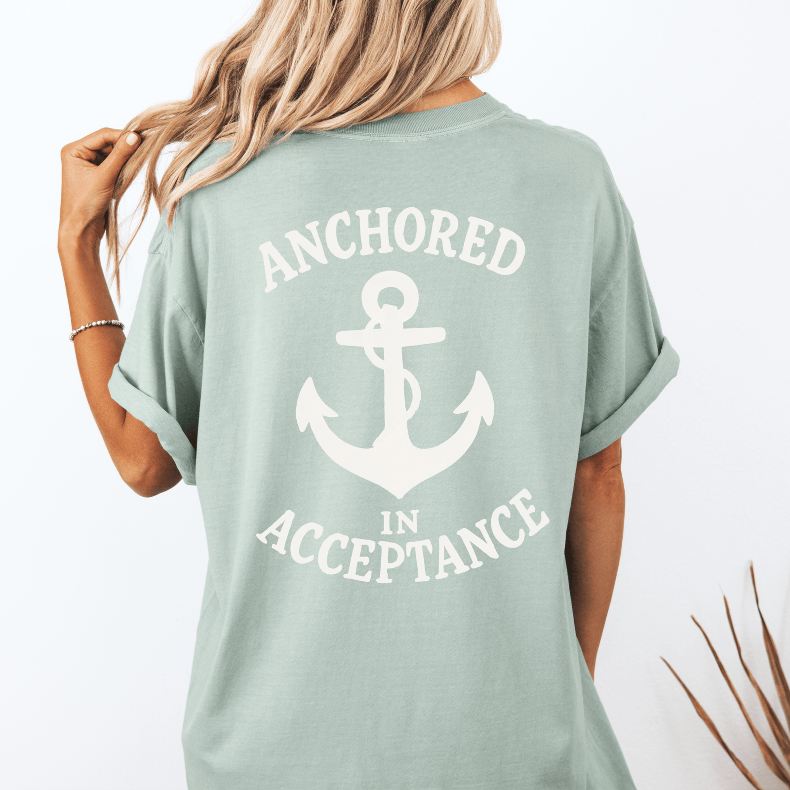 Anchored in Acceptance Shirt | Coastal Comfort Colors Autism Tee