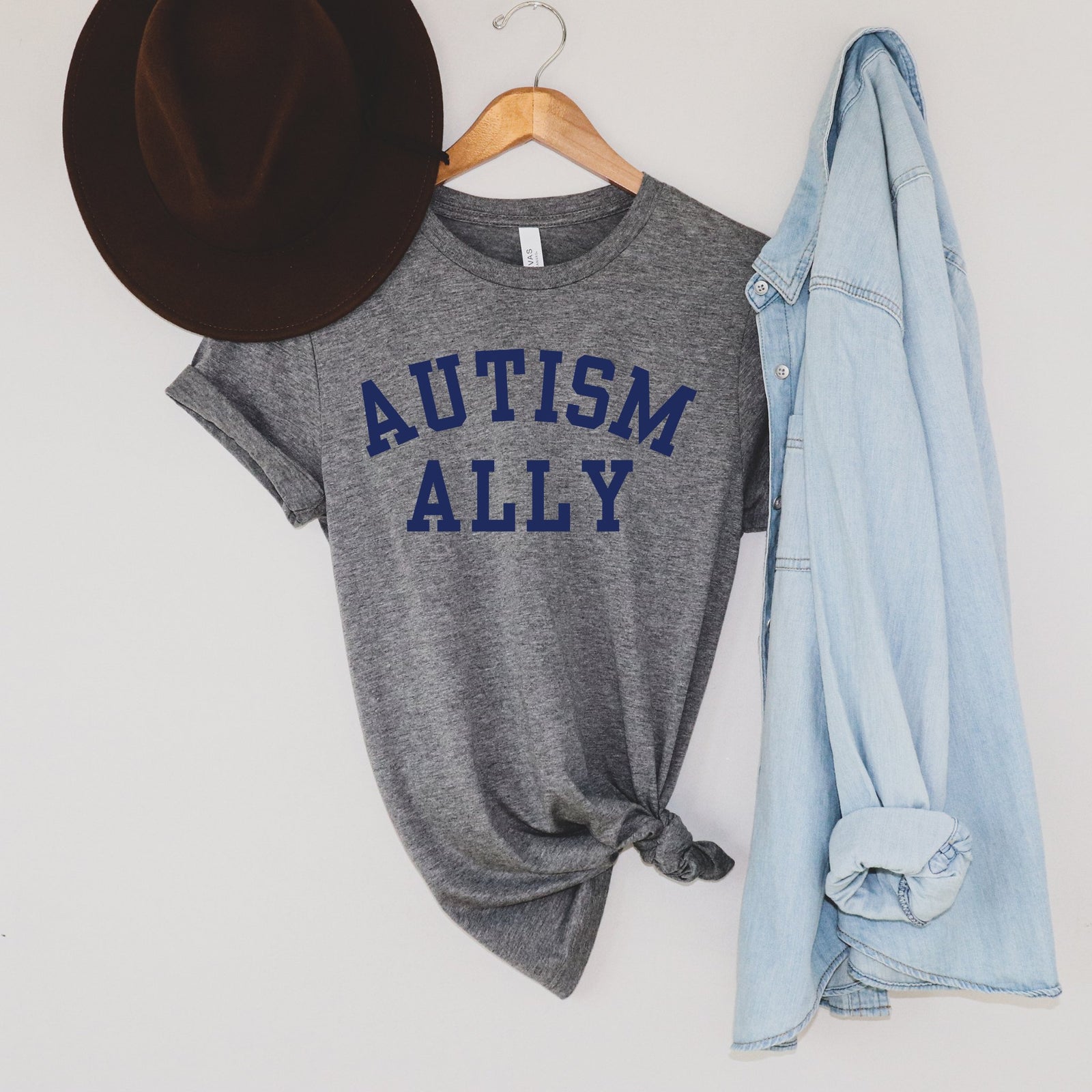 Autism Ally College Style T - shirt | Autism Awareness Apparel