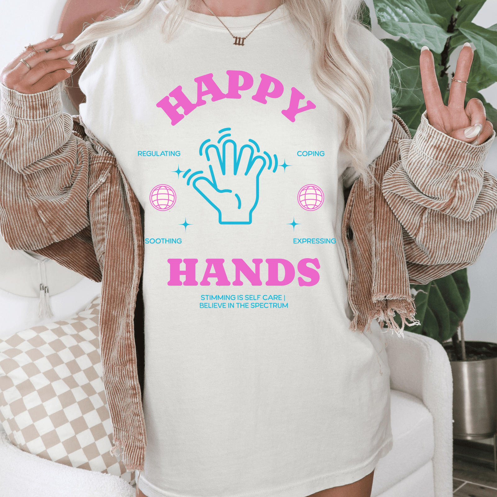 Happy Hands Tee | Respect The Stim