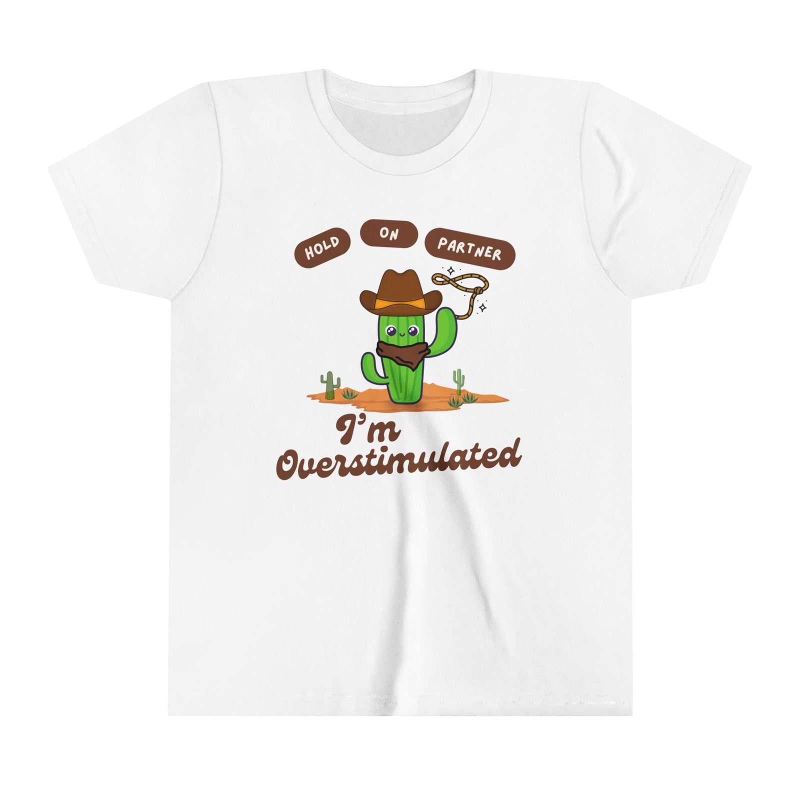 Overstimulated Cactus Kids Tee