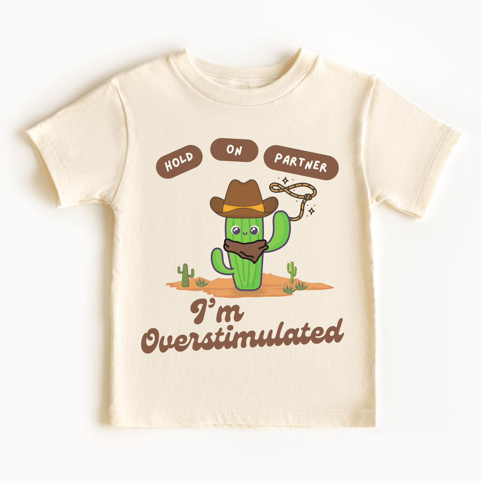 Overstimulated Cactus Kids Tee