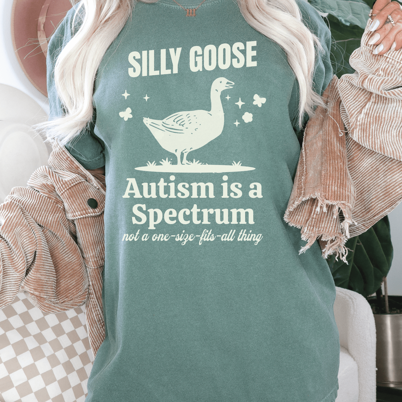 Silly Goose Autism Shirt – Minimalist Design | Funny Neurodiversity Tee