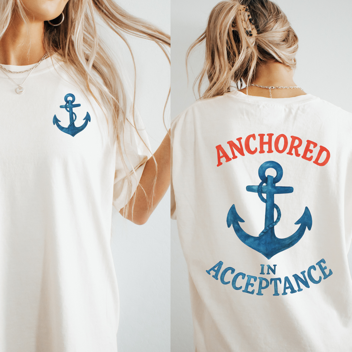 Anchored In Acceptance Tee | Nautical Autism Awareness Shirt