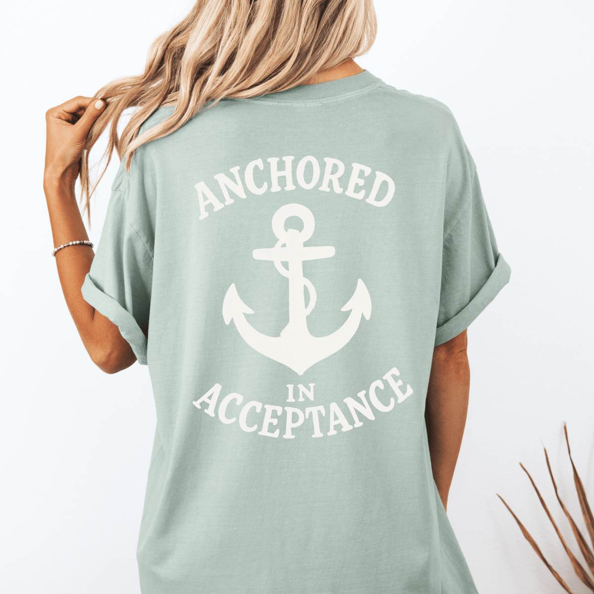Anchored in Acceptance Shirt | Coastal Comfort Colors Autism Tee
