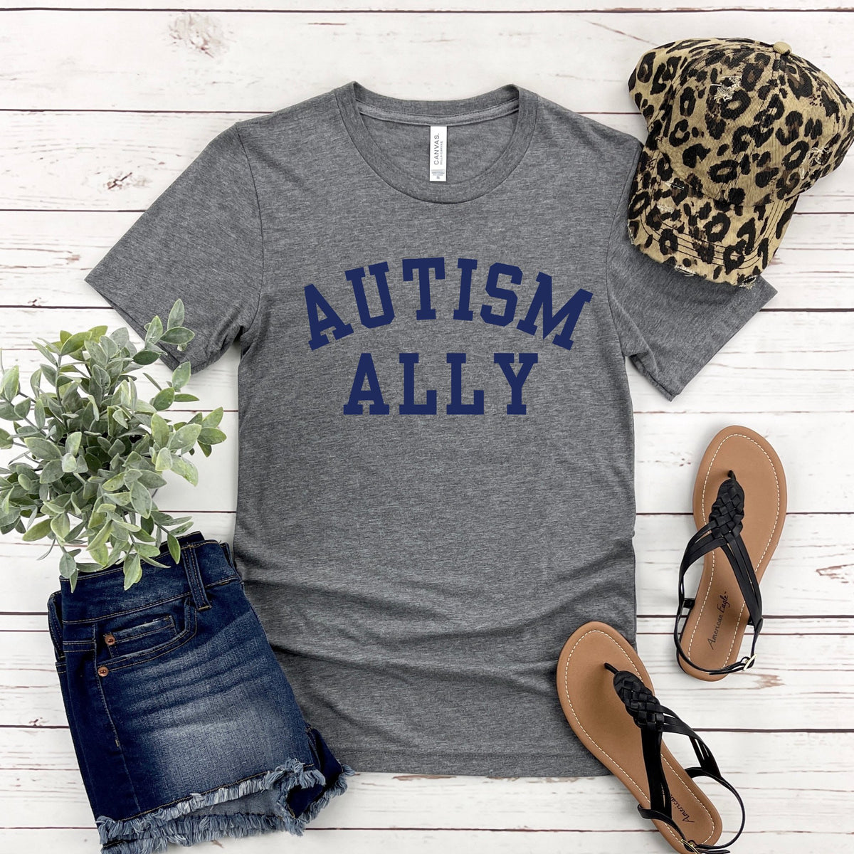 Autism Ally College Style T - shirt | Autism Awareness Apparel