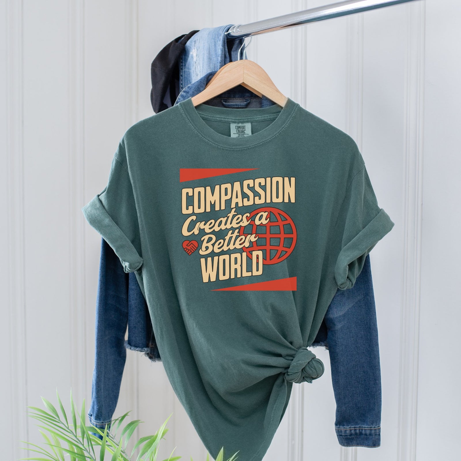Compassion Creates a Better World Tee | Inclusive Shirts