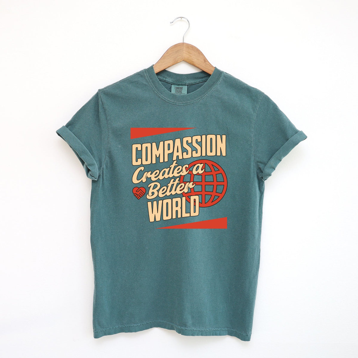 Compassion Creates a Better World Tee | Inclusive Shirts