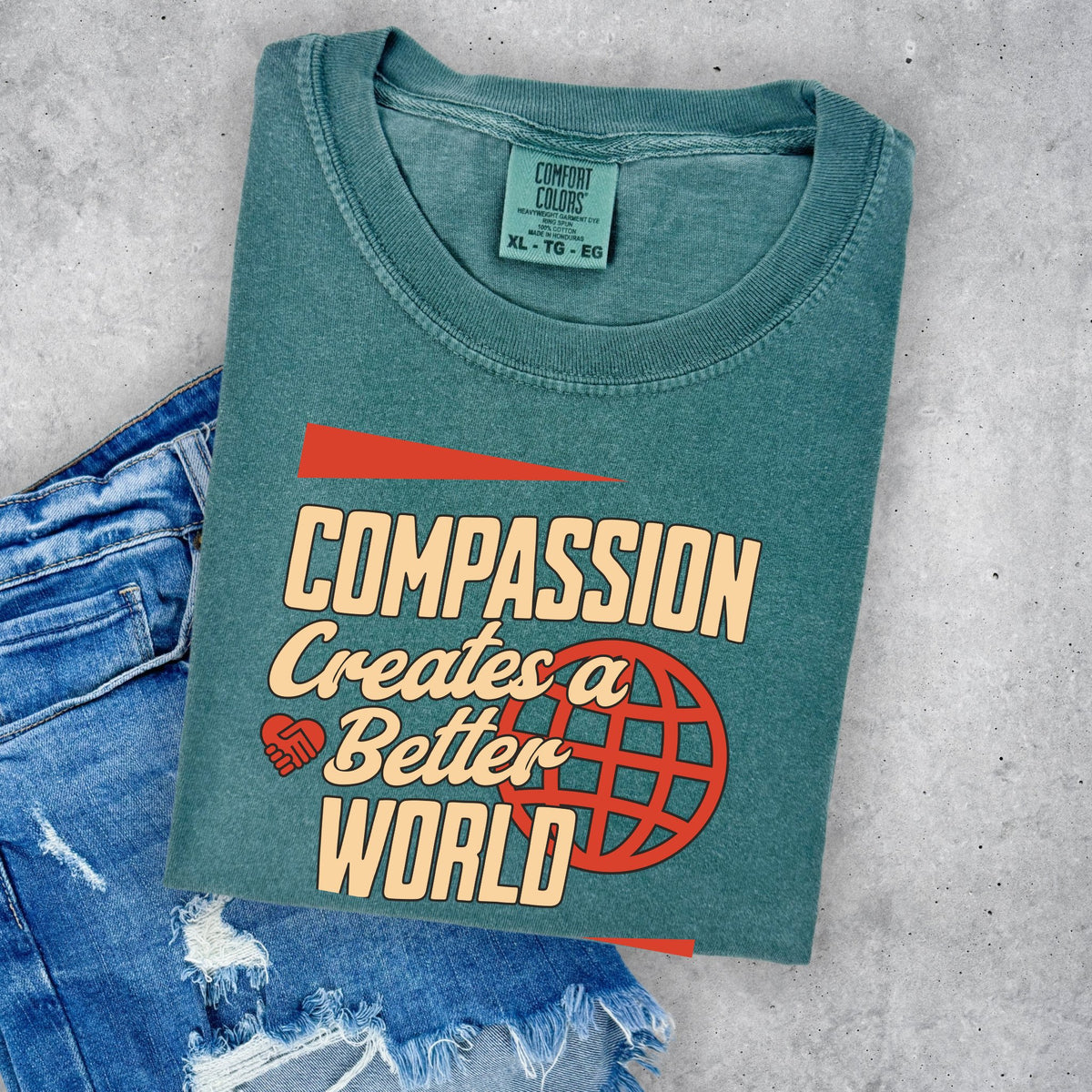 Compassion Creates a Better World Tee | Inclusive Shirts