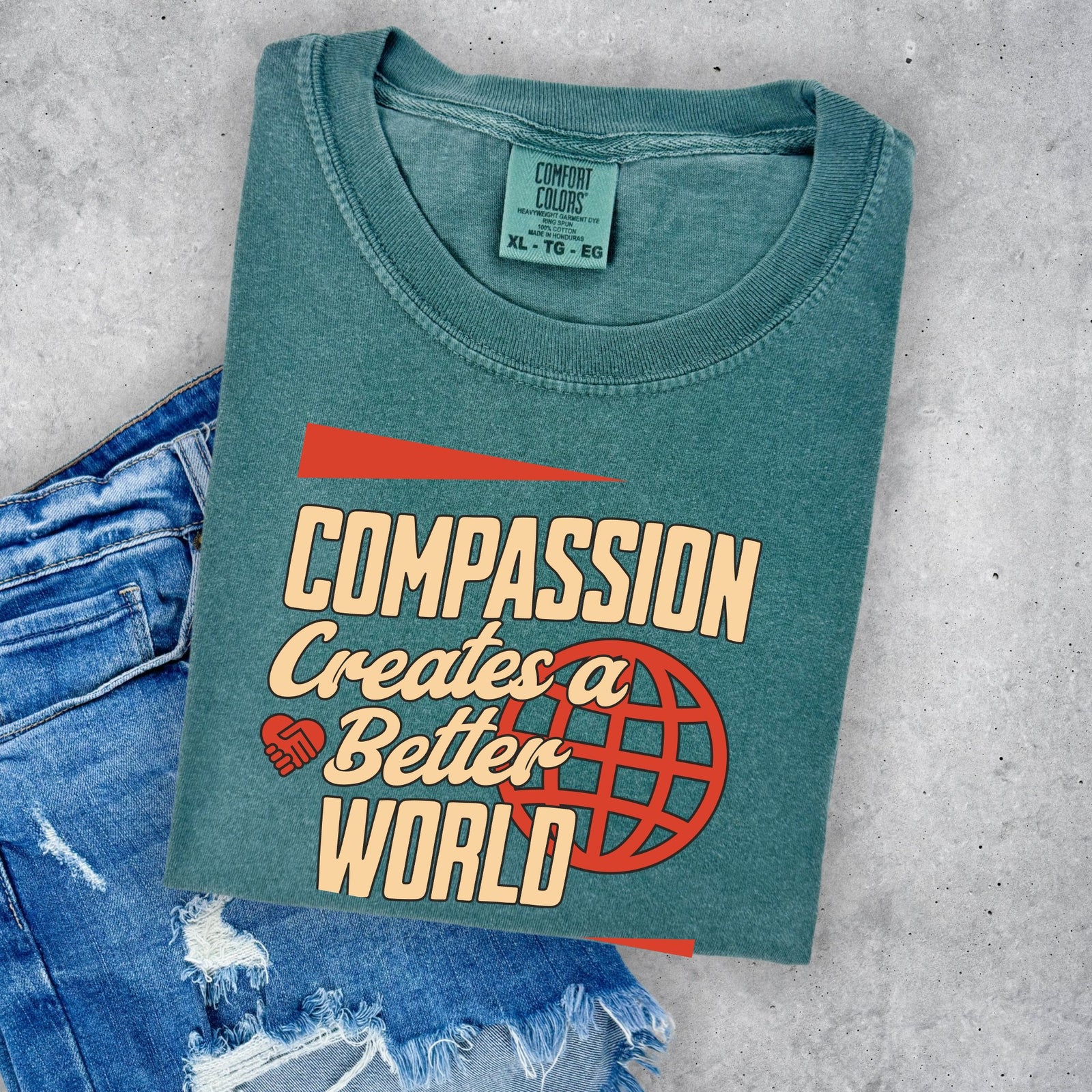 Compassion Creates a Better World Tee | Inclusive Shirts