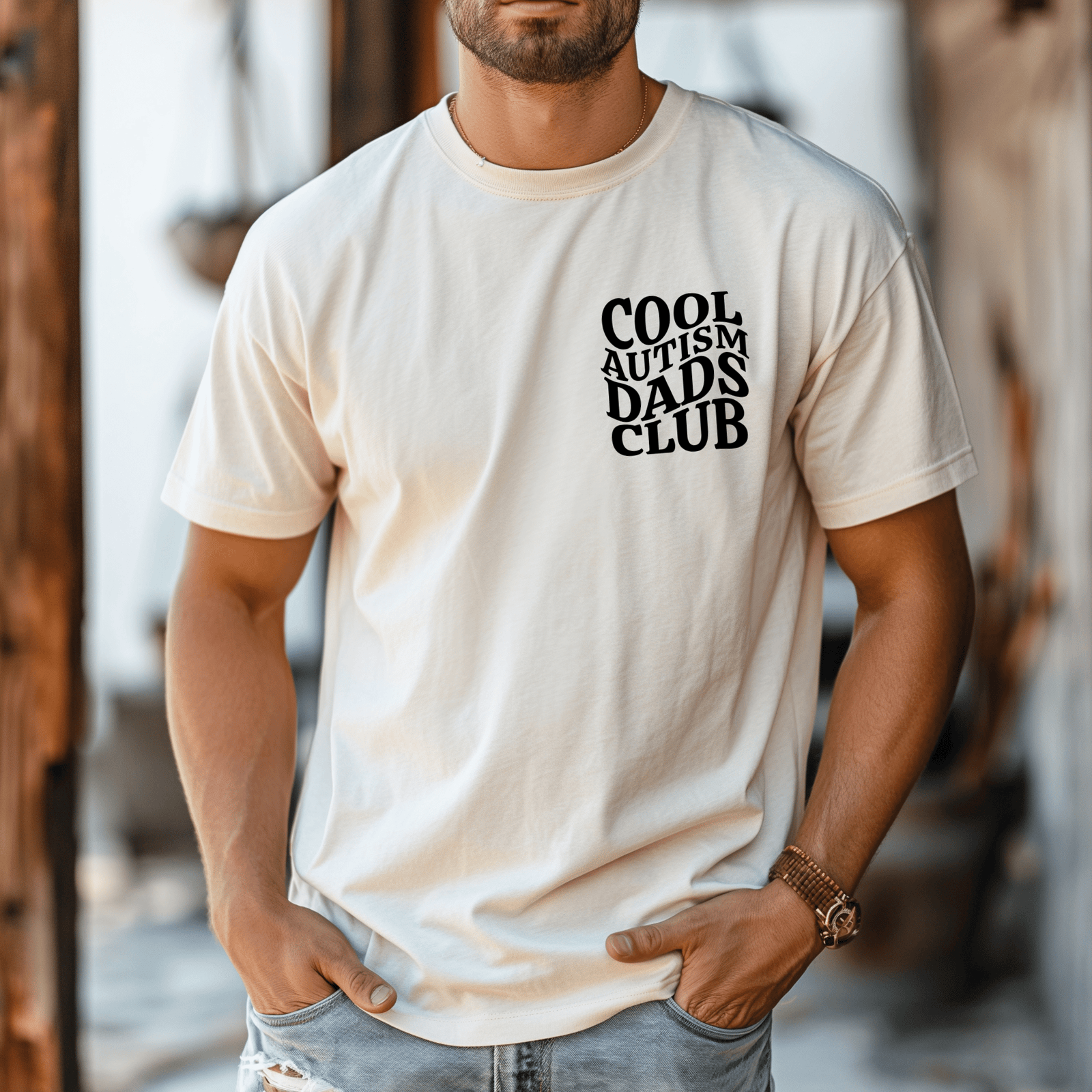 Cool Autism Dads Club T-Shirt | Comfort Colors Tee for Proud Special Needs Dads