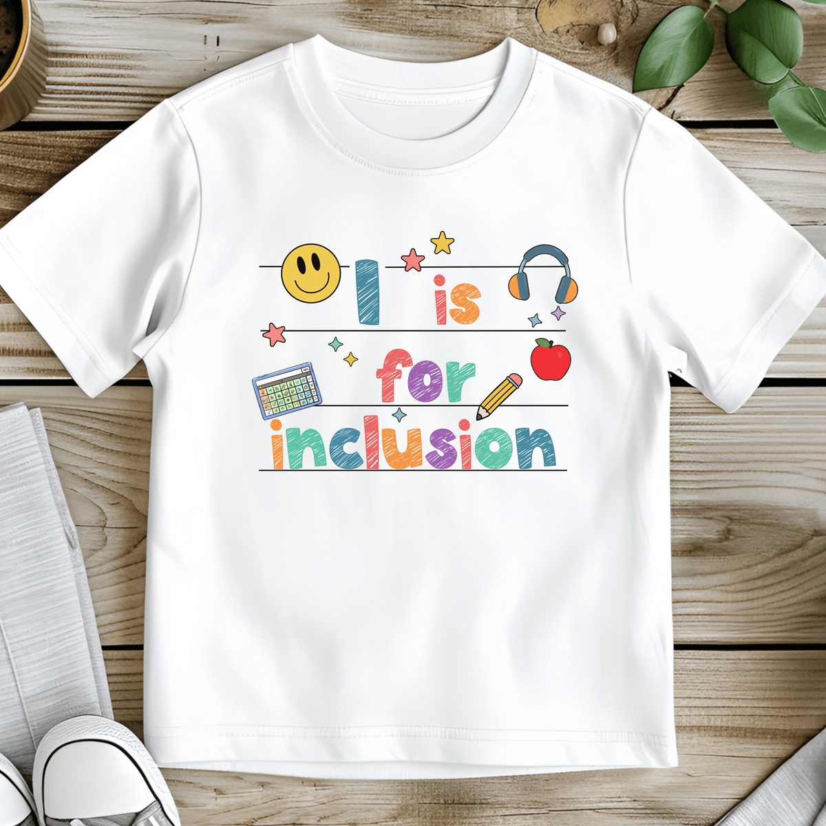 I Is For Inclusion Kids Tee | Back To School Shirt