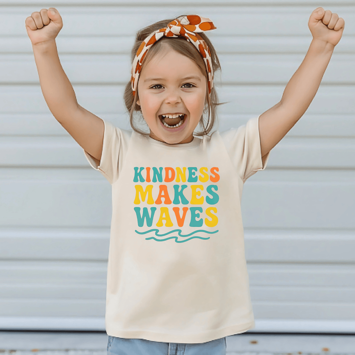 Kindness Makes Waves Youth Tee | Inclusive Kids Shirt