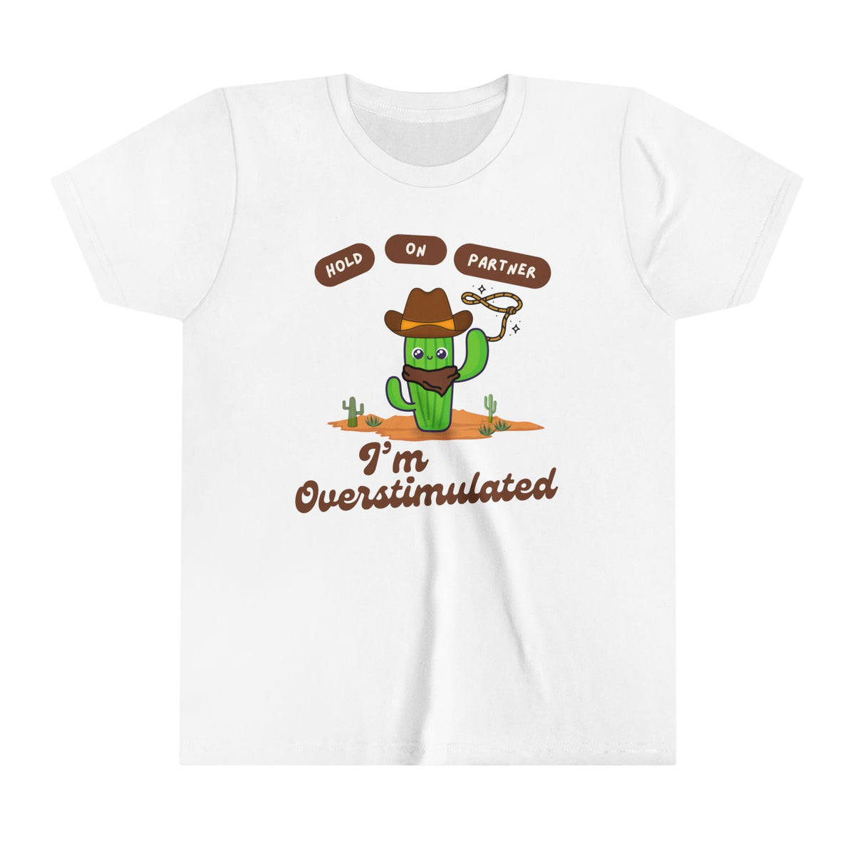 Overstimulated Cactus Kids Tee