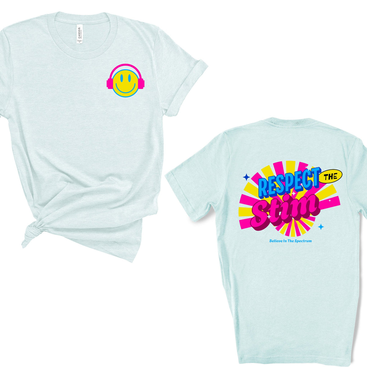 Respect The Stim Smiley Tee - Neurodiversity Clothing
