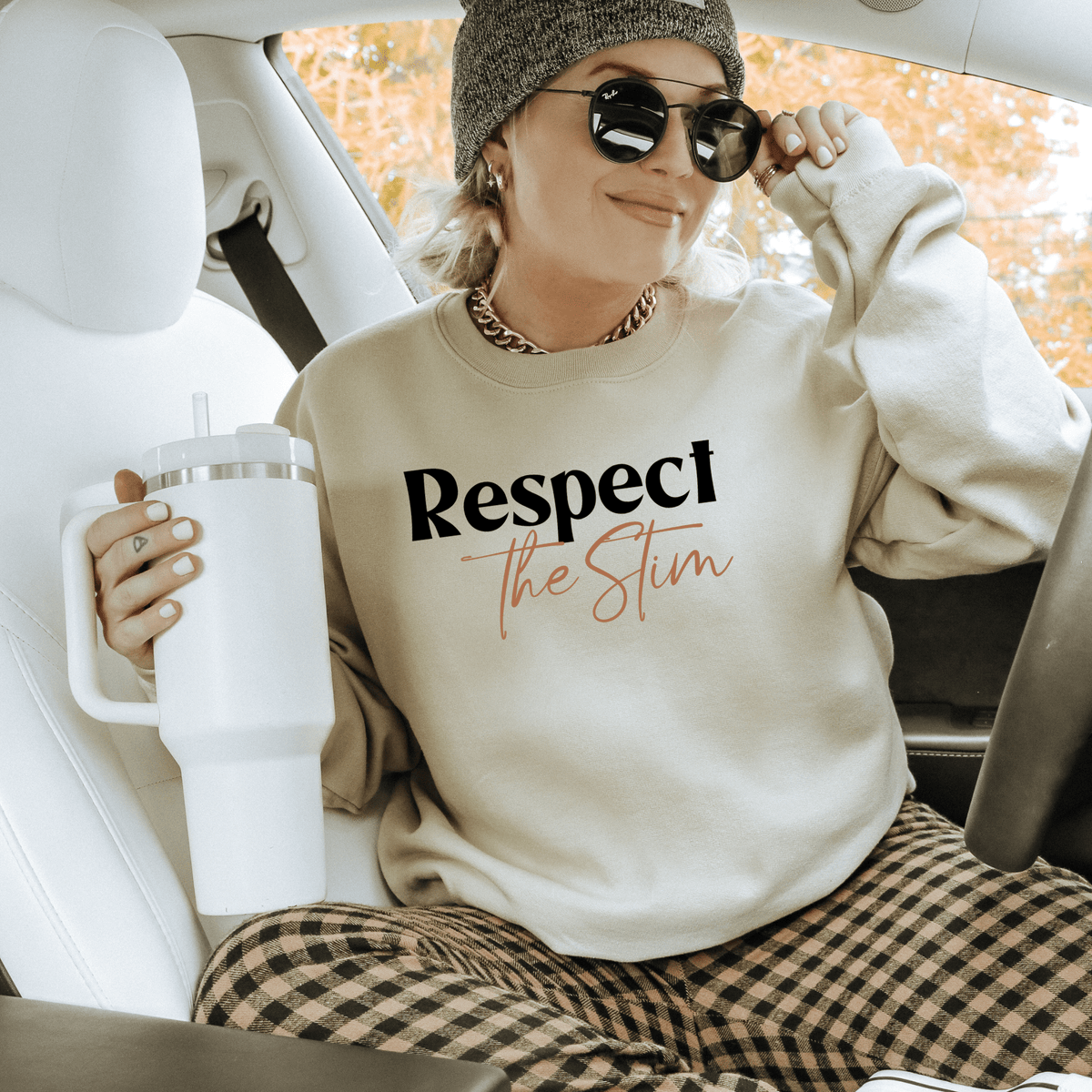 Respect The Stim Sweatshirt | Neurodiversity Apparel