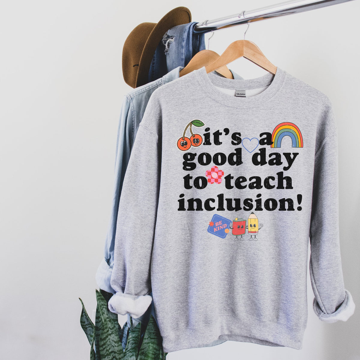 Teach Inclusion Sweatshirt | Teacher Shirts