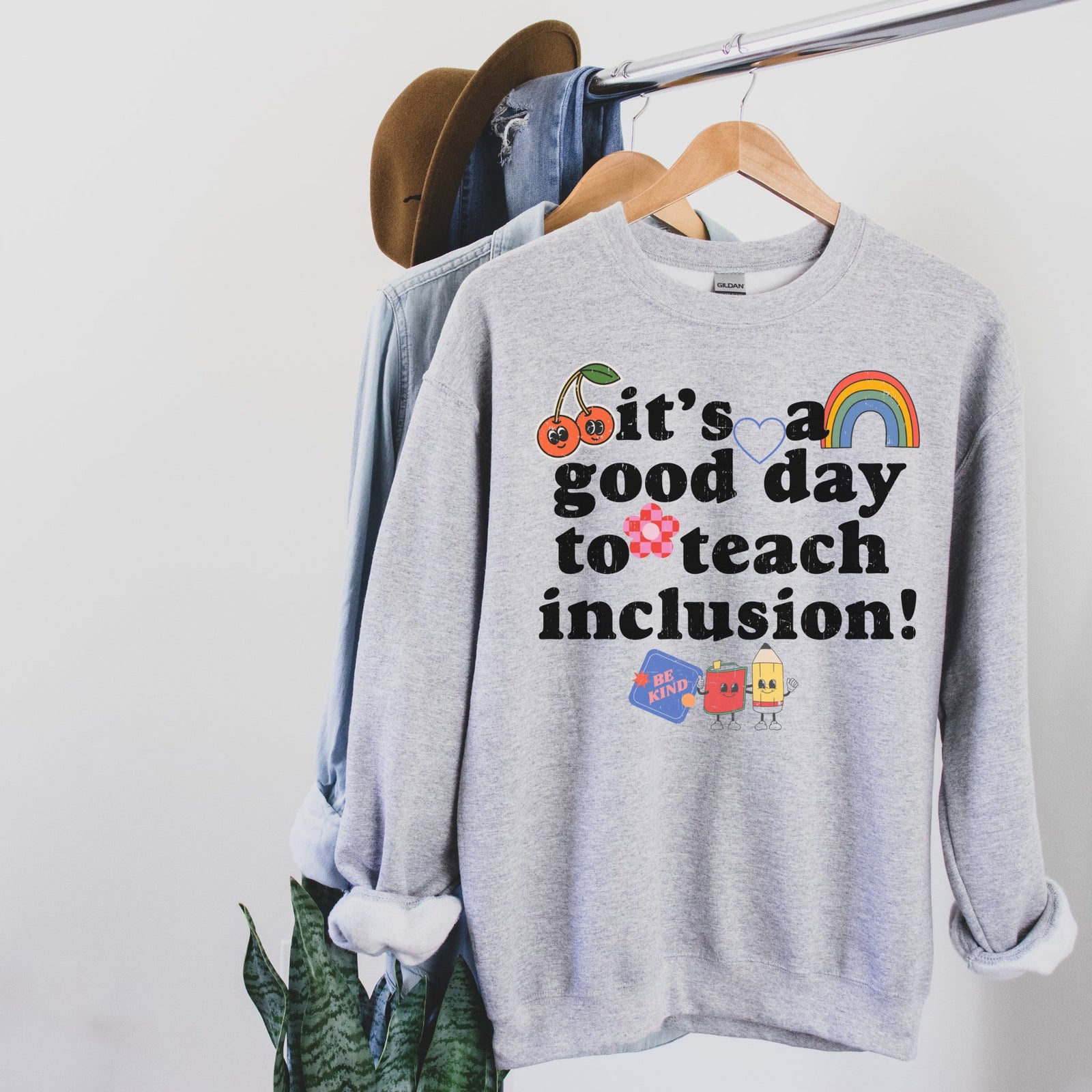 Teach Inclusion Sweatshirt | Teacher Shirts